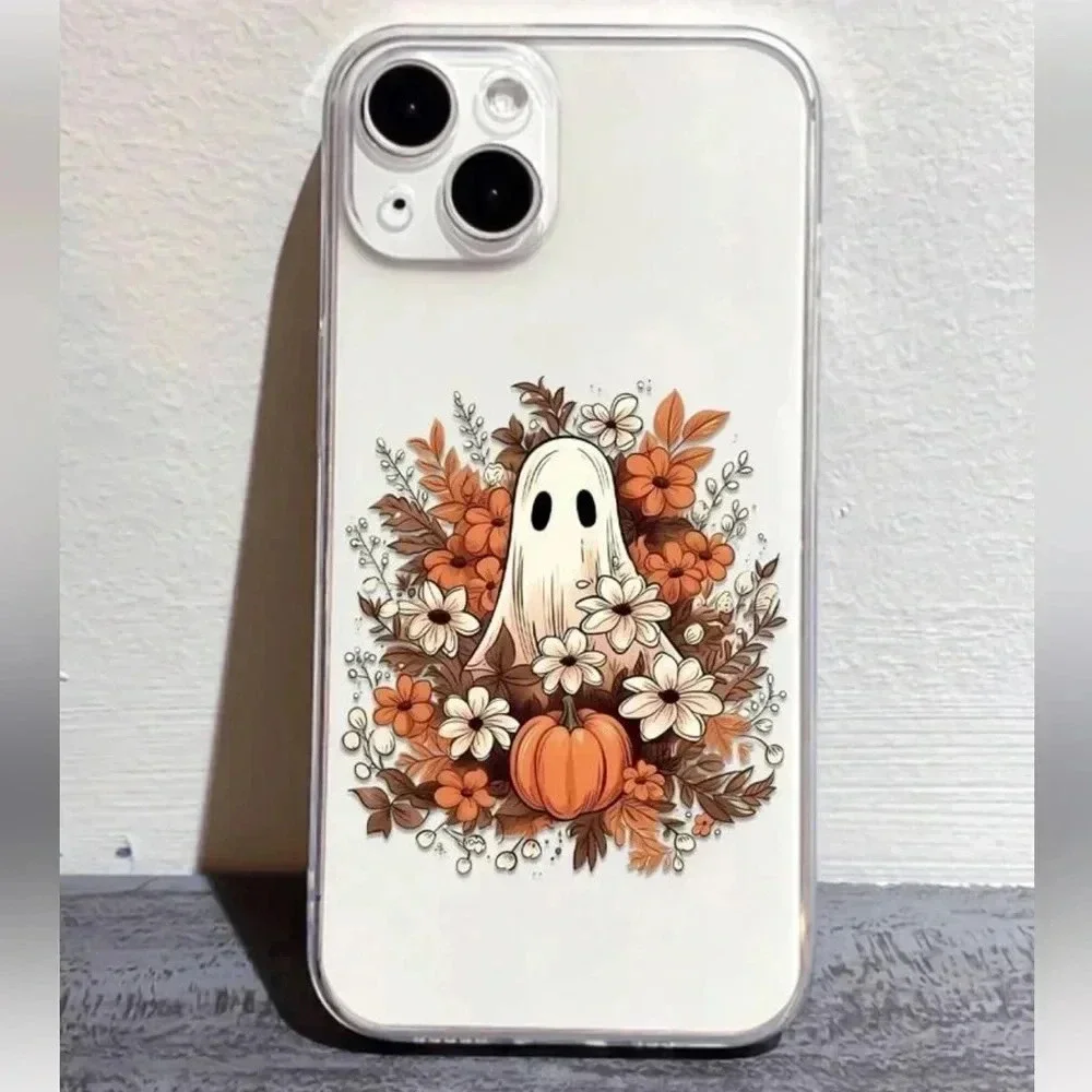iPhone 13 Pro Max Halloween Transparent Pattern Case